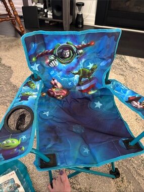 Kids Folding Camp Chair - Turquoise Toy Story